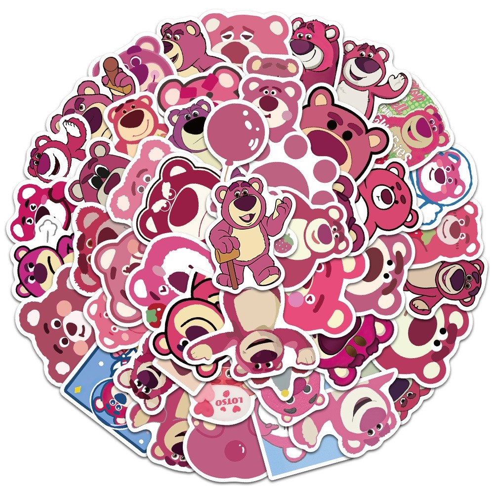 

Stiker Beruang Stroberi Stiker untuk Buku Tempel/Buku Harian/HP/Dekorasi Laptop/Sticker Helm Tahan Air Vinil/Stiker Tablet Ponsel Stiker Tahan Air Berperekat