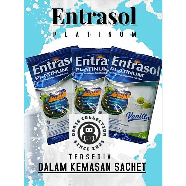 

Entrasol Platinum Susu Tulang Kemasan Sachet 57gram Untuk Tulang Lansia Susu Protein Daris Coll