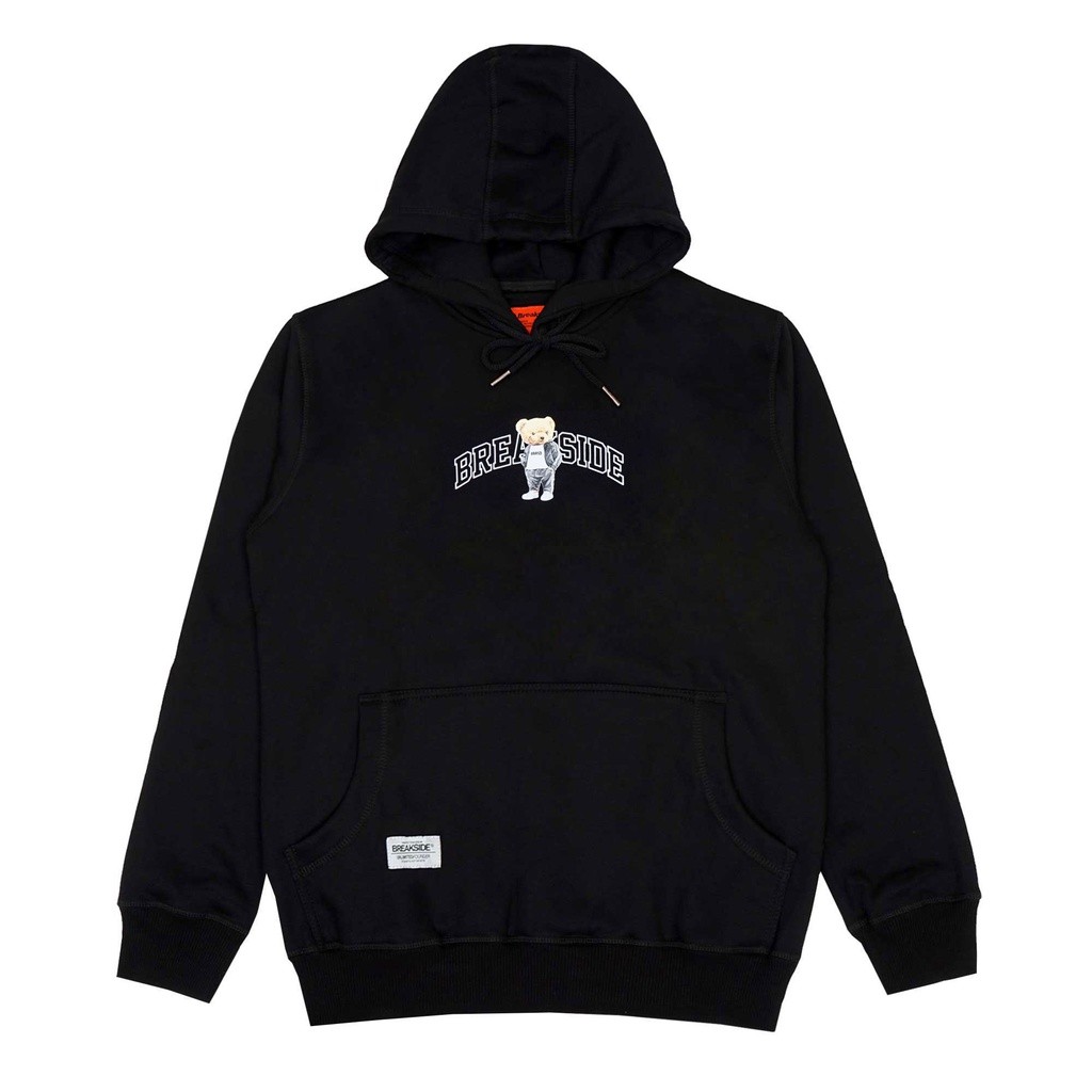 Breakside Hoodie Freddo Bear - Black Hoodie Pria