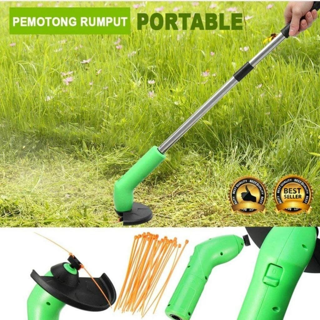 Mesin Pemotong Rumput Mini Portable Mesin Pemotong Pemangkas Rumput Taman Portable Zip Trimmer Serba