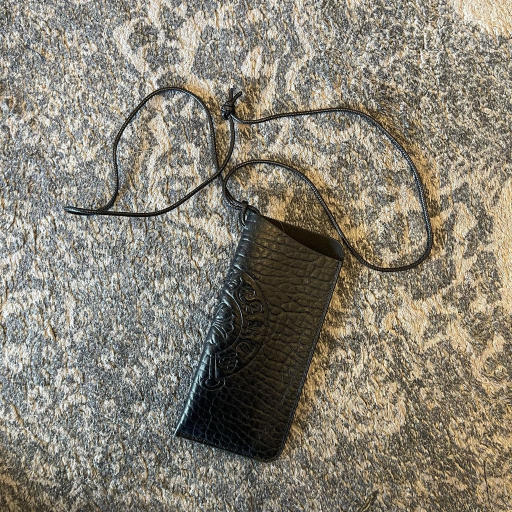 Glasses Pouch Chrome Hearts Horseshoe Leather