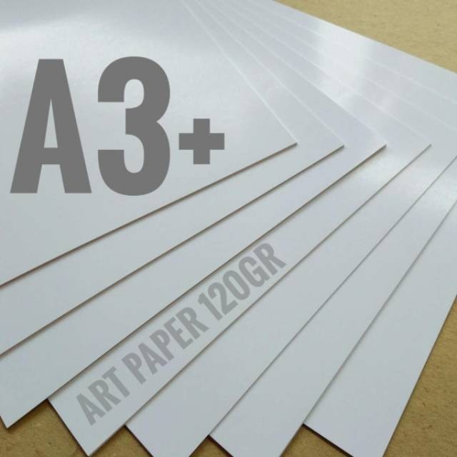 

( 100 Lembar ) Kertas Art Paper 120 Gsm Ukuran A3+ / 32cm X 48.3cm