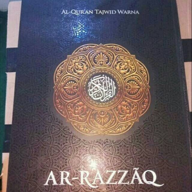 

Al Quran Ar Razzaq Tajwid Warna Lansia Ukuran Jumbo