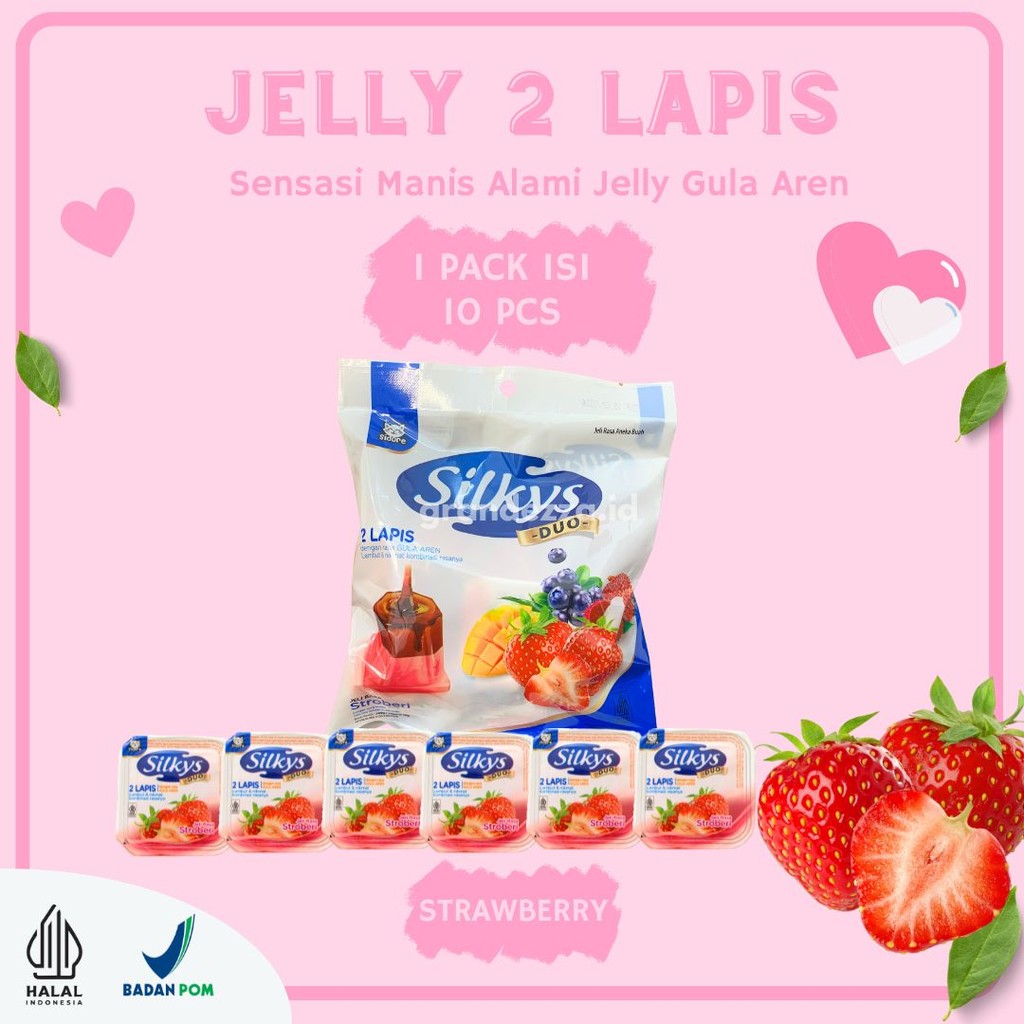 

Silky Puding | Silky Pudding | Puding Silky | Silkys Duo Jelly | 1Pack (10Pcs) - Jelly Silky Puding