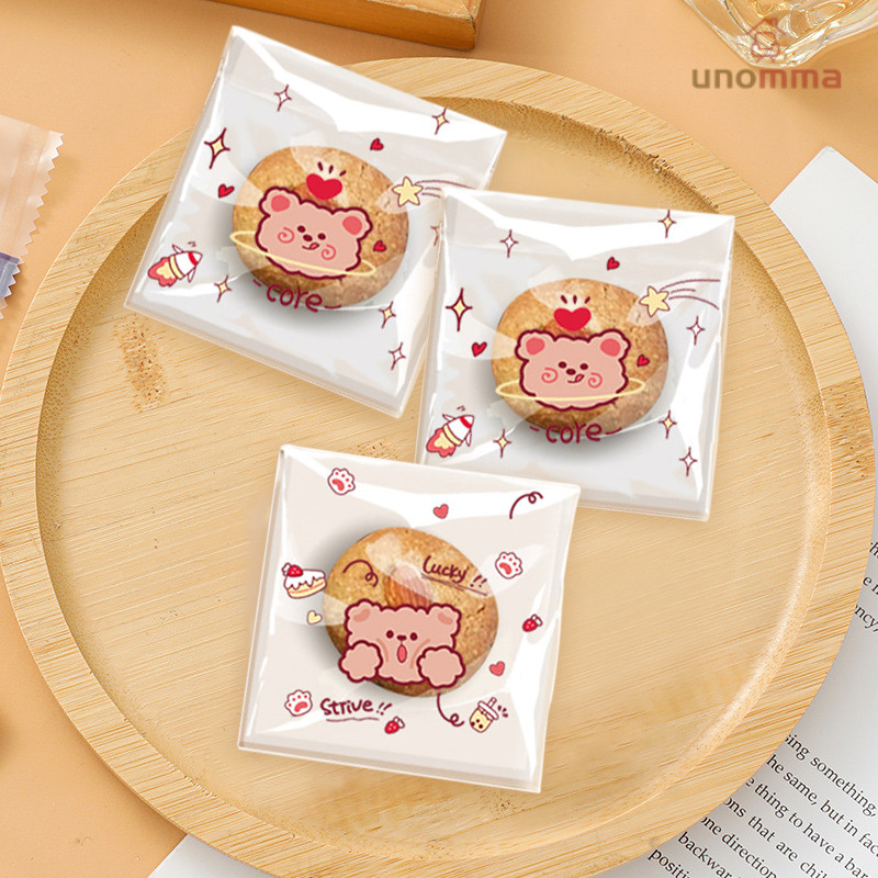 

Tas Kemasan Kartun Lucu Transparan Tas Perekat Diri Nougat Tas Kemasan Makanan Ringan