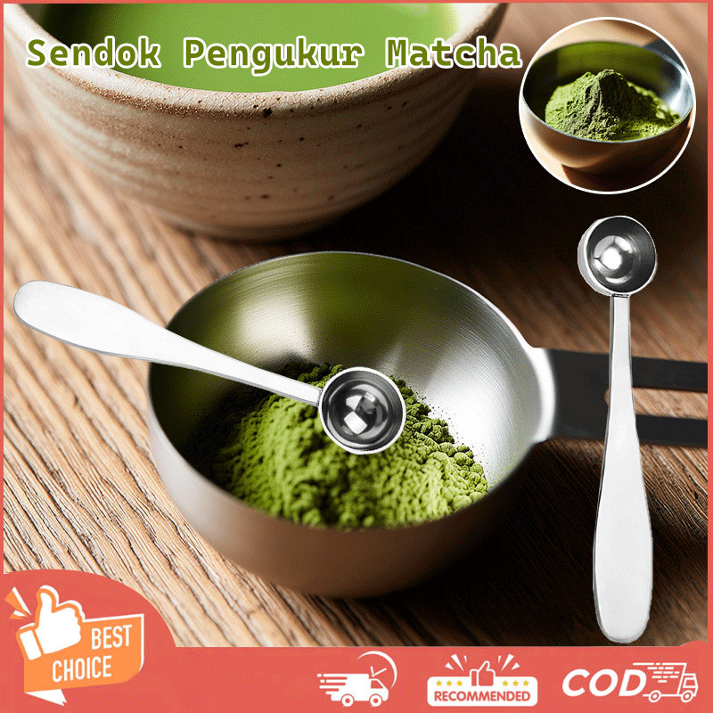 Stainless Steel Matcha Measuring Spoon Sendok Pengukur Mewah Minimalis Sendok Pengukur Multifungsi B