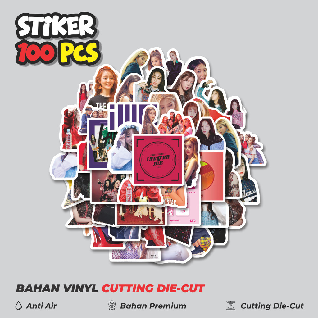 

Terbaru! 50 pcs Stiker Girl Band Korea (G) I-DLE Dekorasi Lucu Kreatif untuk Notebook, Skateboard, HP
