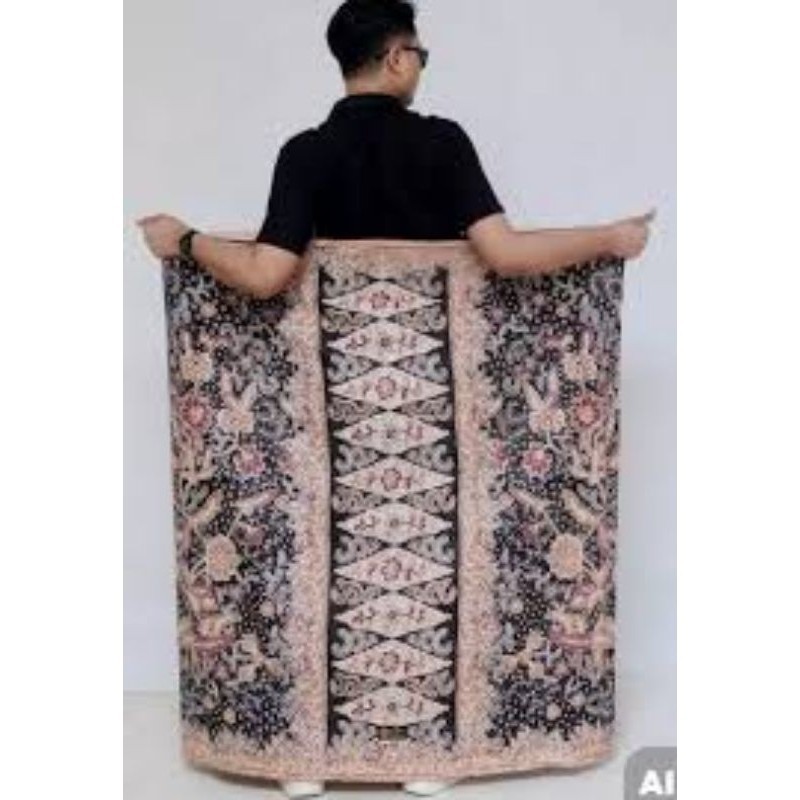 C Sarung Batik Bunavatra Hitam Premium MR