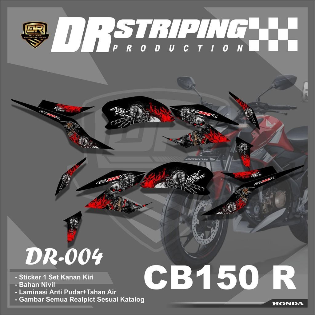 101   Striping CB 150R New 2017 - Striping Honda CB150R New Desain Skull- Sticker Striping CB150R