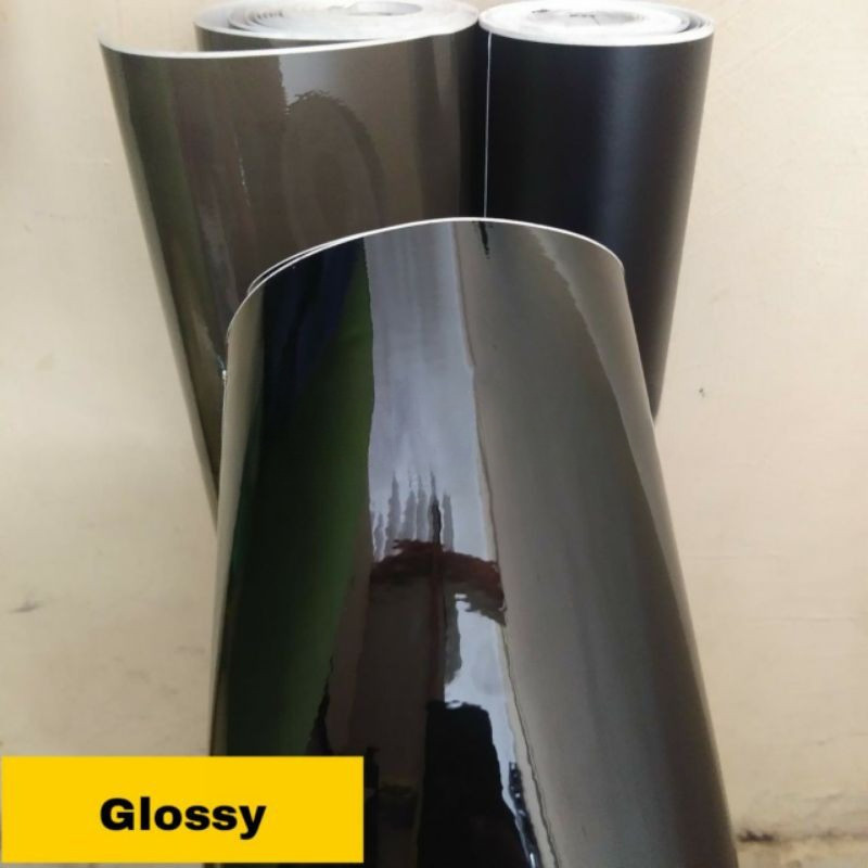 Promo Skotlet Hitam Glossy Stiker Hitam Polos Stiker Motor Hitam