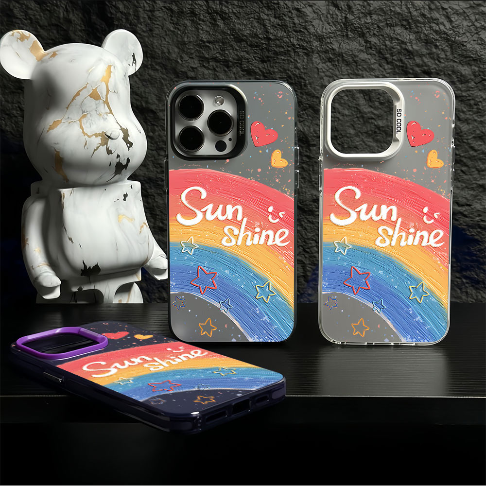 Rainbow Vibes Scratch Resistant Hard case Infinix Hot 40 Pro（Smart 5 8 7 6(RM 2/32GB)  (RM 3/64GB) 8