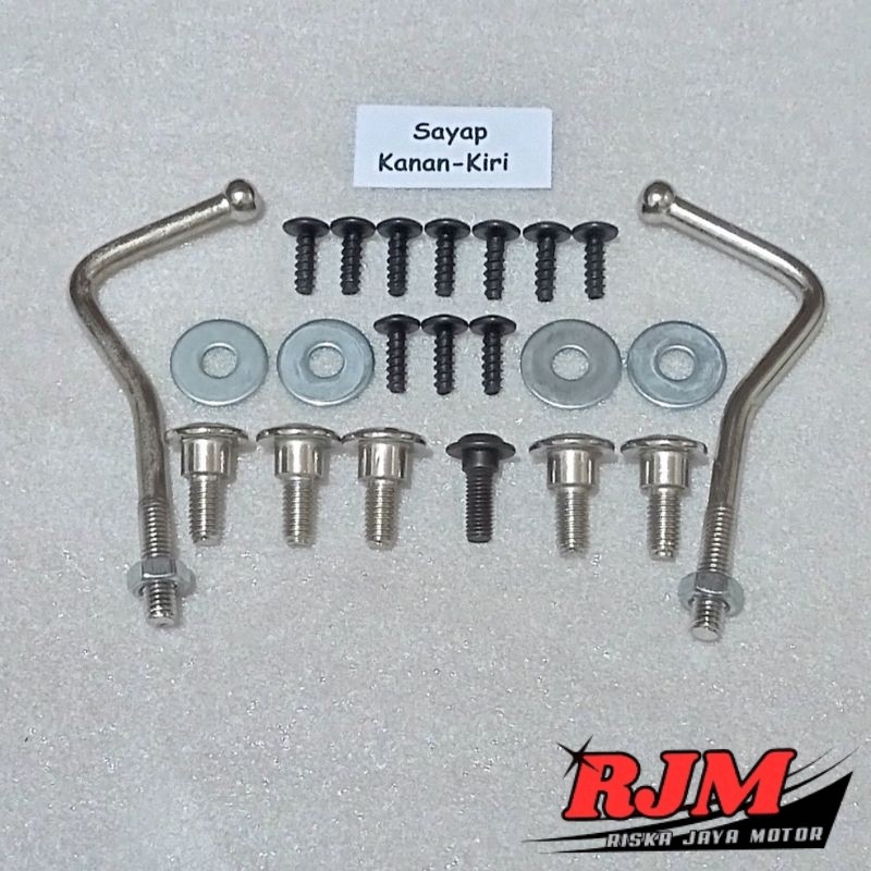 Baut Full Set Cover Bodi Body Sayap Kanan Kiri Honda Supra Double XX / Supra V 100cc