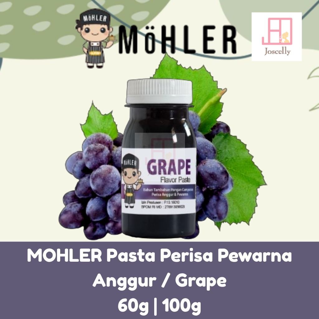 

JOSCELLY.ID MOHLER Pasta Perisa Pewarna Anggur / Grape