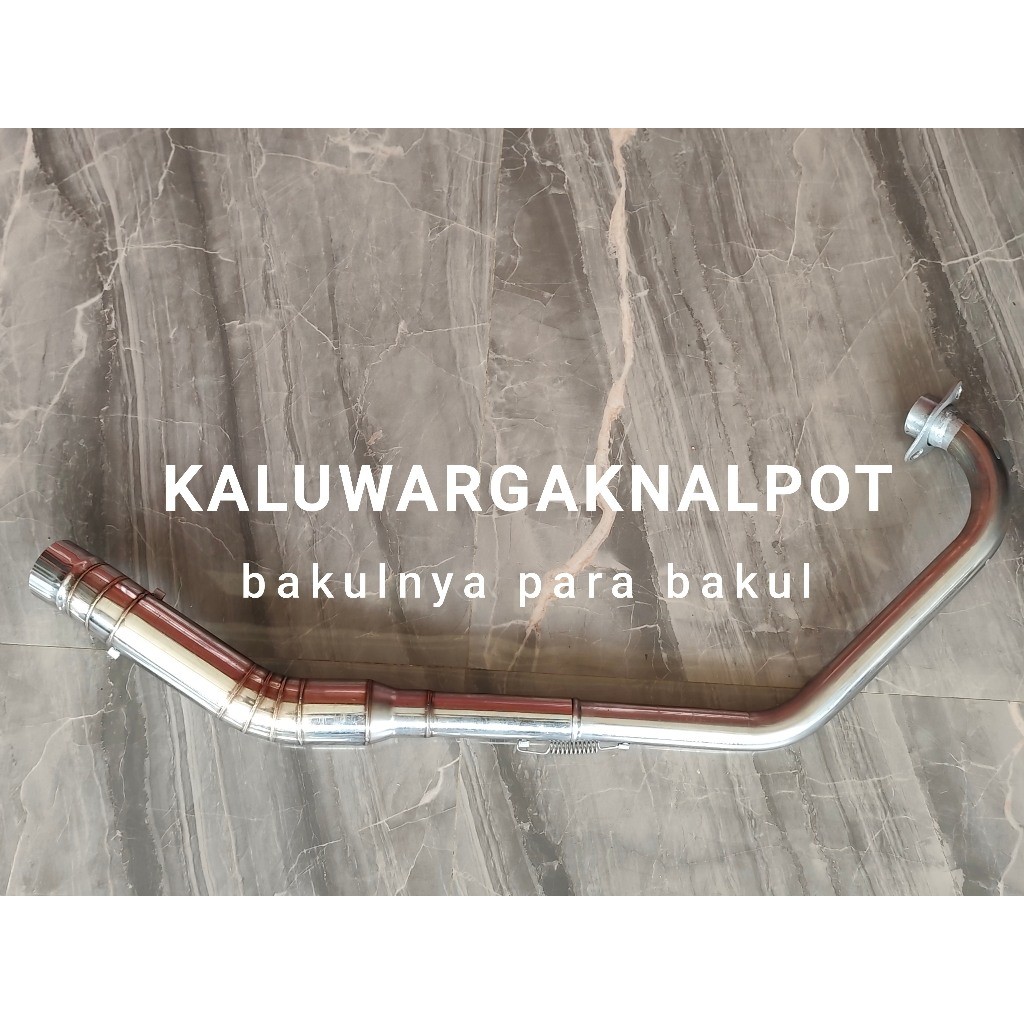 Pipa leher knalpot racing klx kolongsatria fu mx sonic vixion byson tiger gl mp r15 cbr lokal cb 150