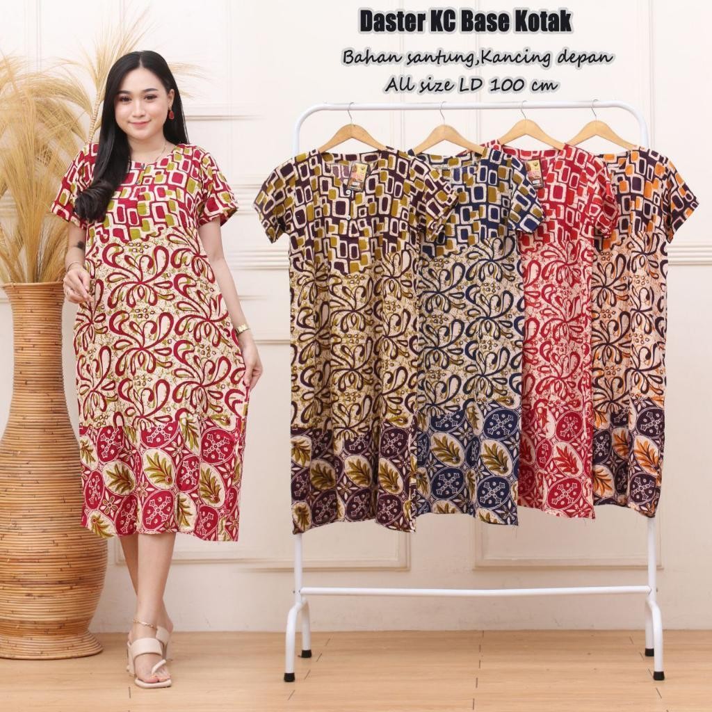 Daster  Batik - Daster Busui LD 105 - Atasan Wanita - Batik Motif Abstrak Kekinian
