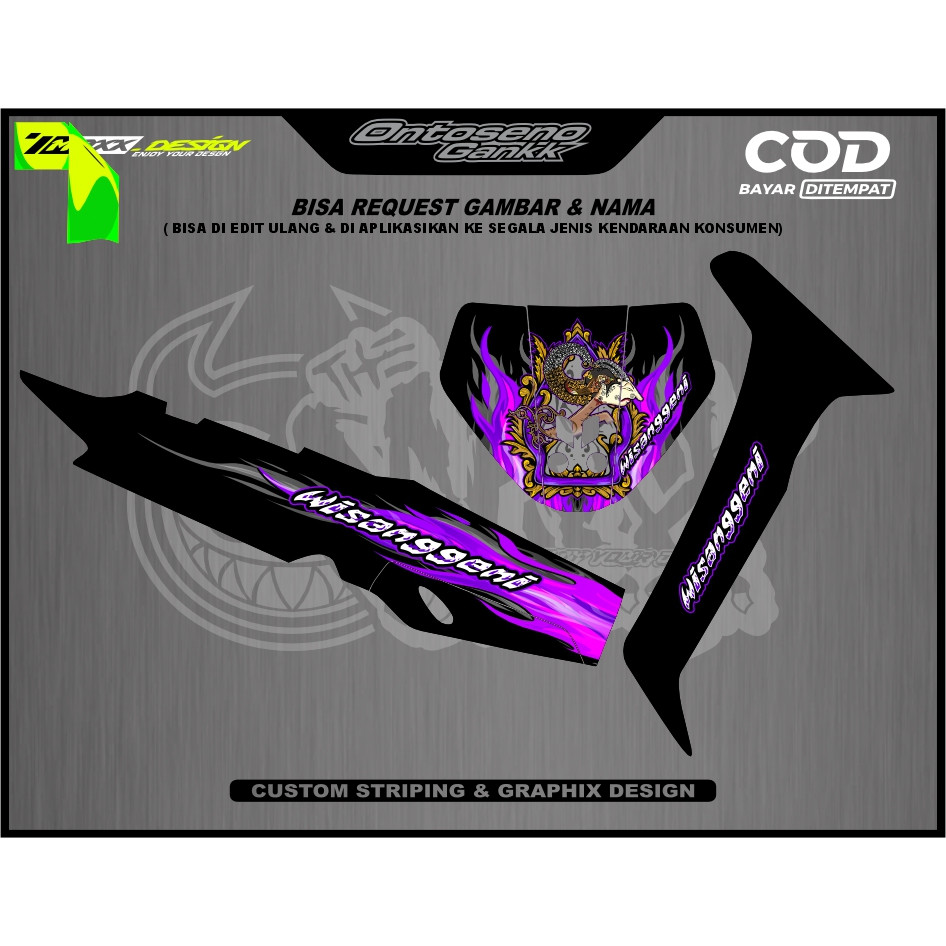 Striping Fizr Custom Fizr VARIASI Striping Fizr - Striping Fizr Full Clutch Fizr Sporty Striping F1z