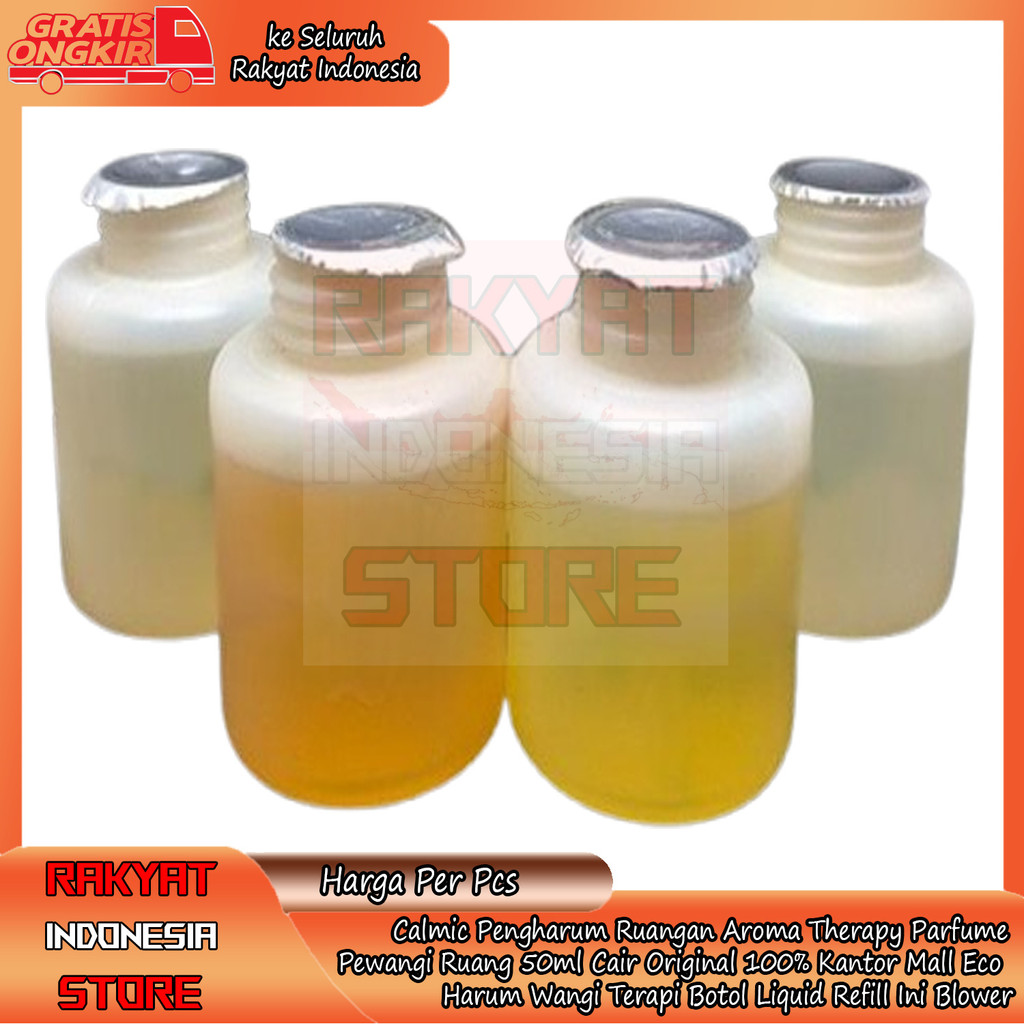 Calmic Pengharum Ruangan Aroma Therapy Parfume Pewangi Ruang 50ml Cair Original 100% Kantor Mall Eco