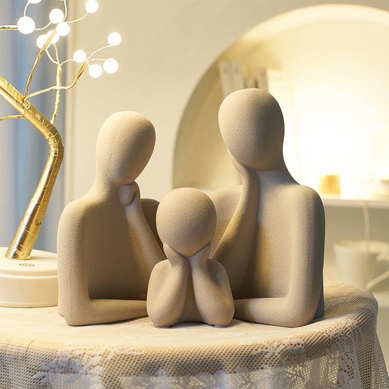 

Family Abstract Body Silicone Candle Molds Thinker Portrait Aroma Candle for Handmade Gift Making Plaster Mould Home Decor