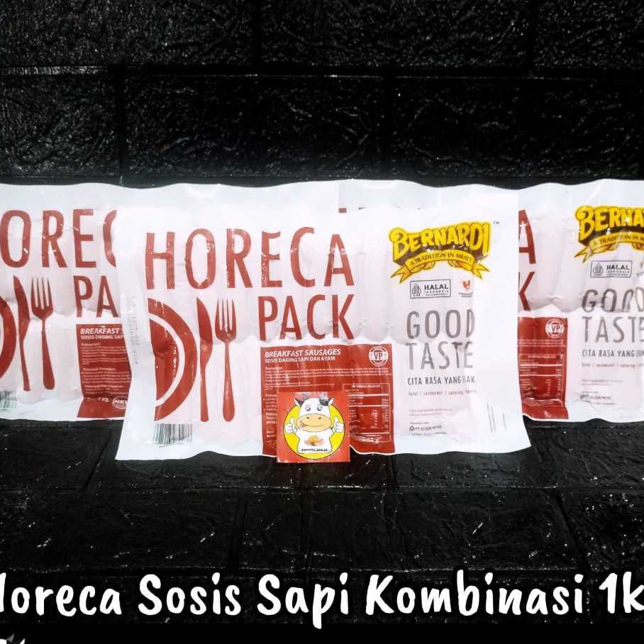 

BERNARDI HORECA PACK SOSIS SAPI BREAKFAST 1KG - FROZEN FOOD - BRONTZ JOGJA