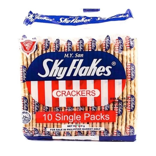 

Skyflakes Crackers Philippines 250g Filipina Cemilan Kue Biskuit Keju Sky Flakes Original Onion Cheese Chives Isi 10 packs