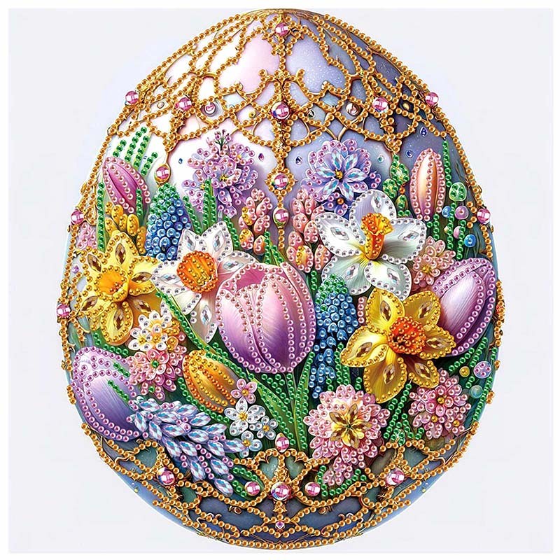 

DIY Easter egg Special Shape Diamond Art Painting Kit for Adult Beginner,Crystal Diamond Dot Kit for Home Wall Decoration Gift
