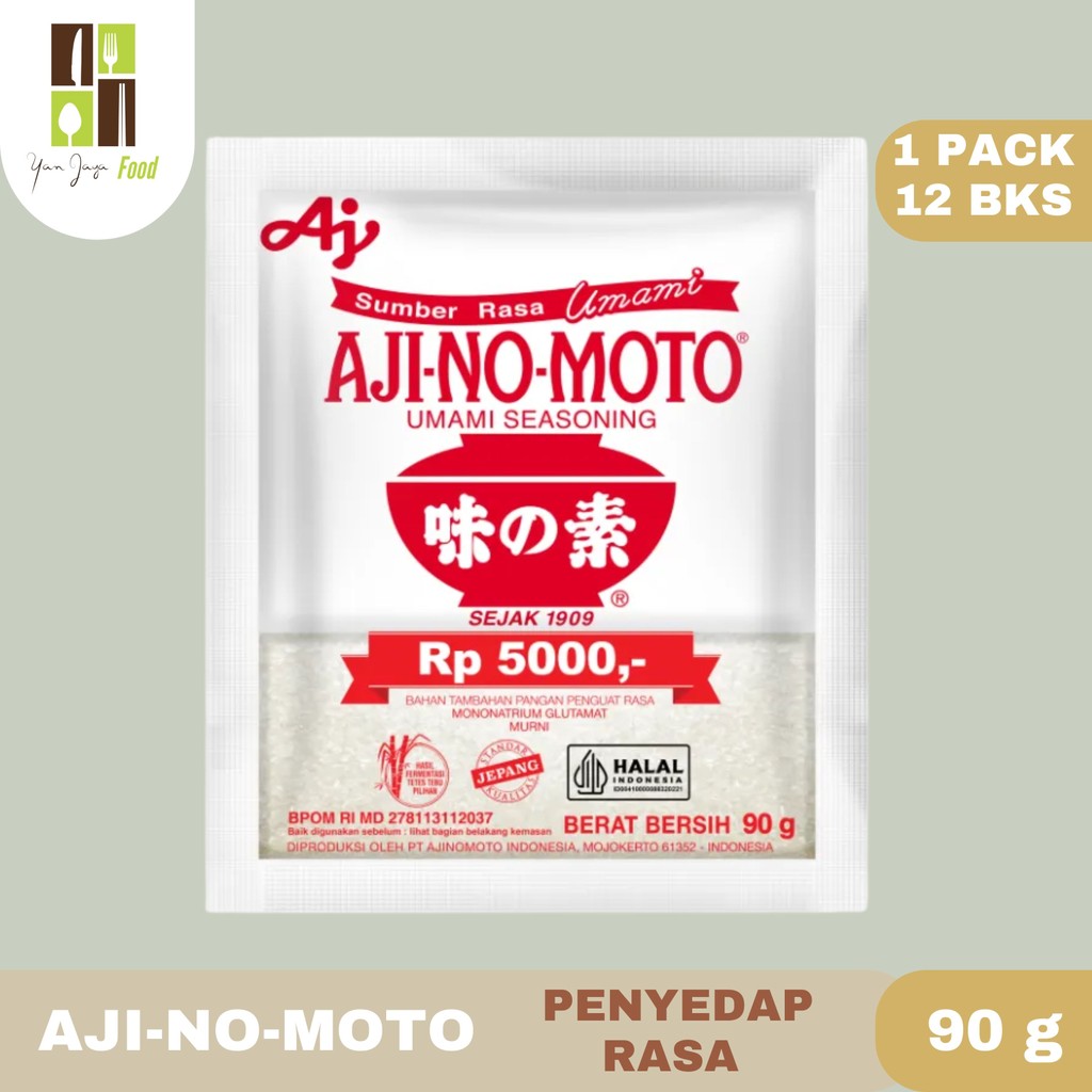 

Ajinomoto Penyedap 90g - 1 PACK/12BKS Rasa MSG / Micin / Pecin
