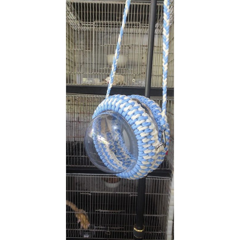 TAS SUGAR GLIDER / TAS RAJUT / TAS RAJUT AKRILIK BENING TRANSPARAN / TAS HEWAN / TAS HANDMADECO