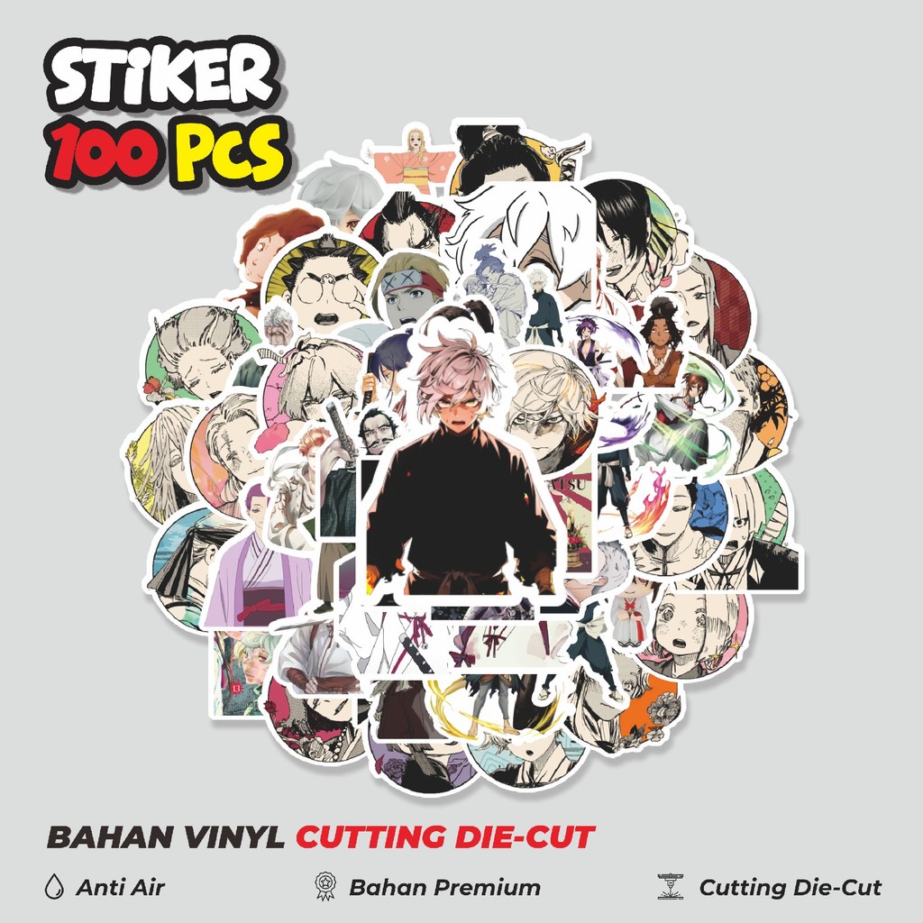 

Terbaru! 50 pcs Stiker Anime Jujutsu Kaisen Dekorasi Lucu Kreatif untuk Notebook, Skateboard, HP