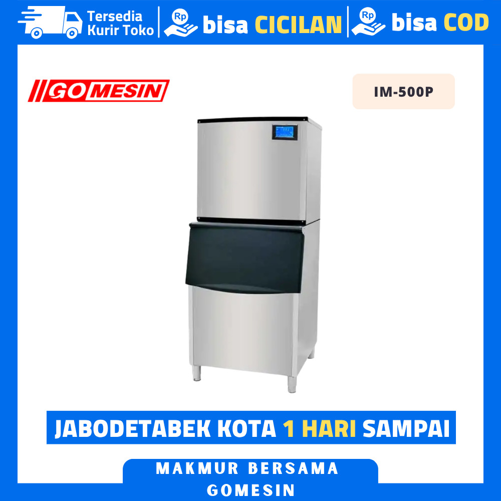 Mesin Es Batu Kristal Gomesin IM-500P Mesin Pembuat Es Batu Kristal Otomatis Ice Maker Cube