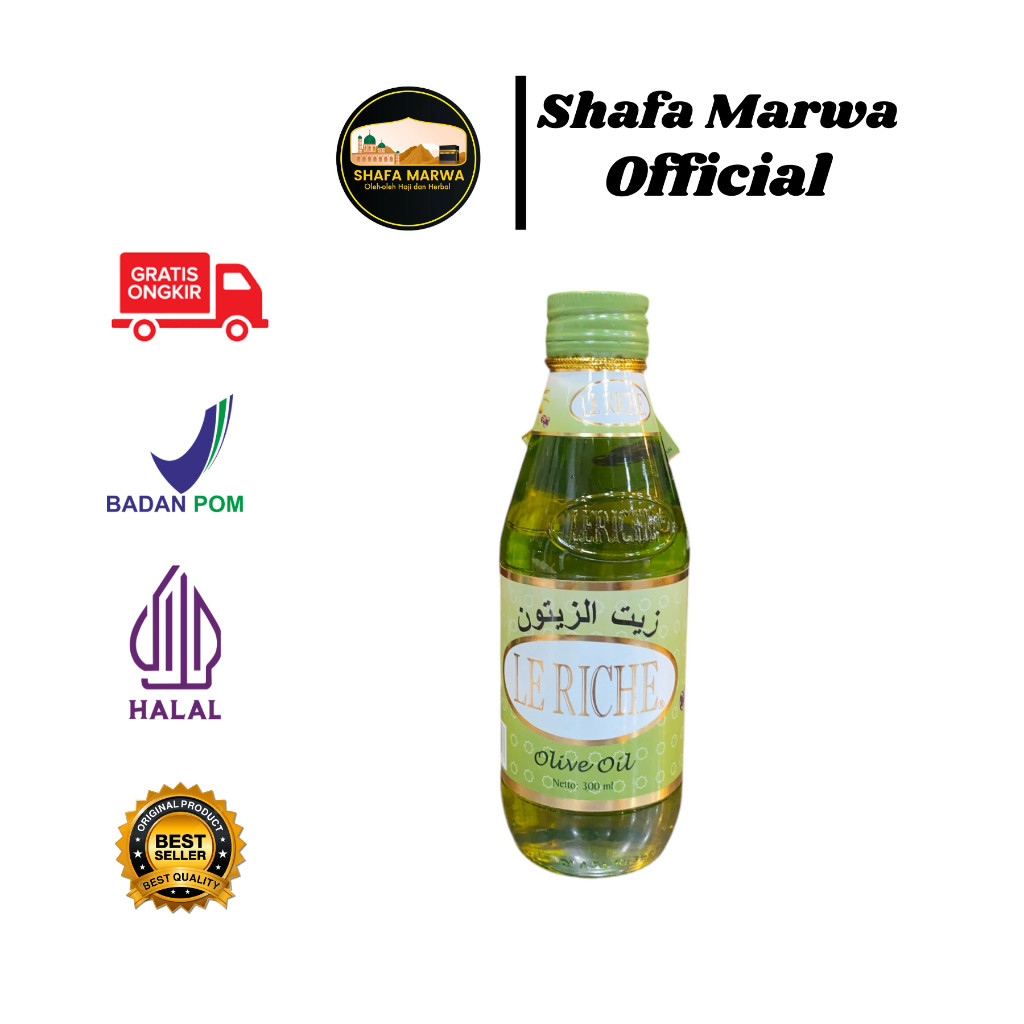 

NEW Minyak Zaitun Le Riche 300ml Olive Oil Original Le Riche PREMIUM