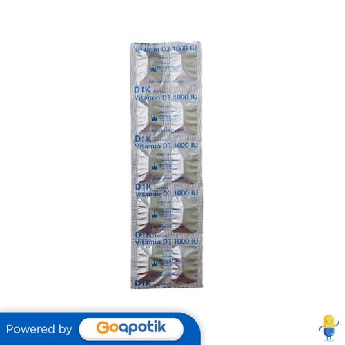 D1k Vitamin D3 1000 Iu Strip 10 Kapsul