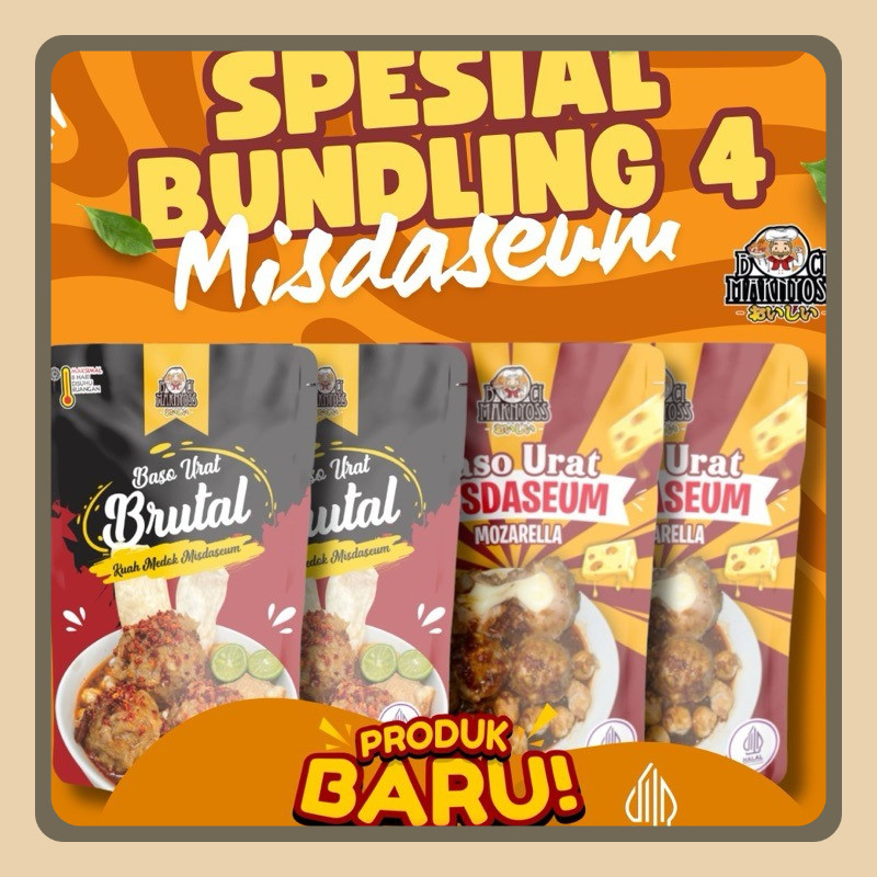 

BUNDLING 4 ZATal MISDASEUM ( 2 mozarella misdaseum dan 2 Brutal Misdaseum ) Maknyoss