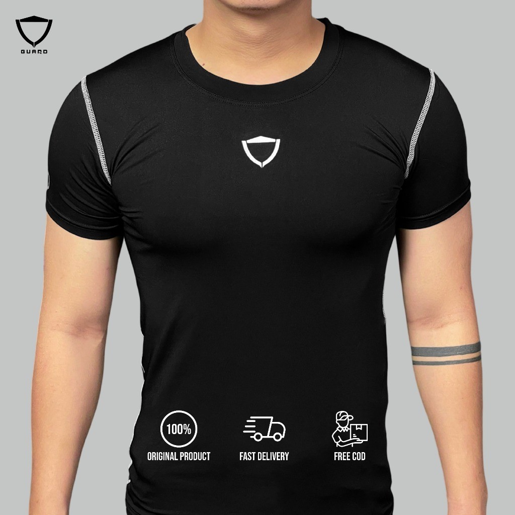 GUARD BASIC COMPRESSION SHIRT / BAJU COMPRESSION OLAHRAGA ELASTIS