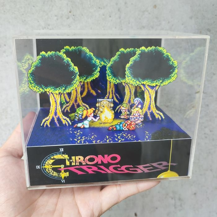 KYKY Diorama Cube Chrono Trigger Dislay Pajangan Fanmade