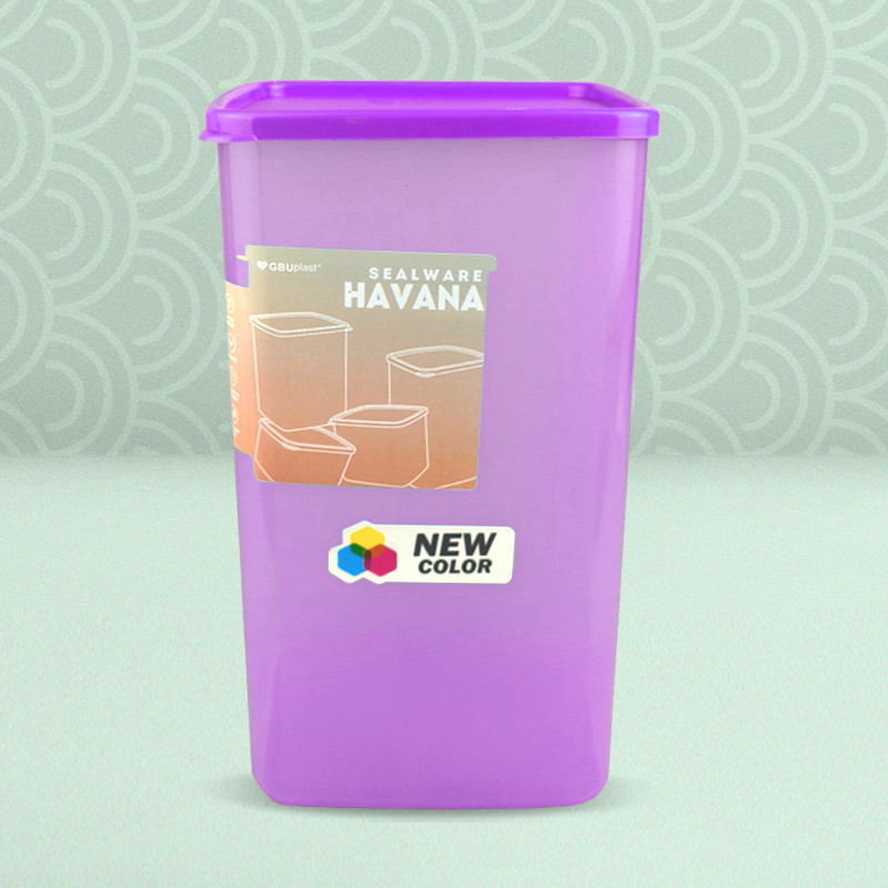 Toples Kotak Kue Kering  1.9 Liter Besar Wadah Penyimpanan Plastik Serbaguna Toples Panjang Tinggi B