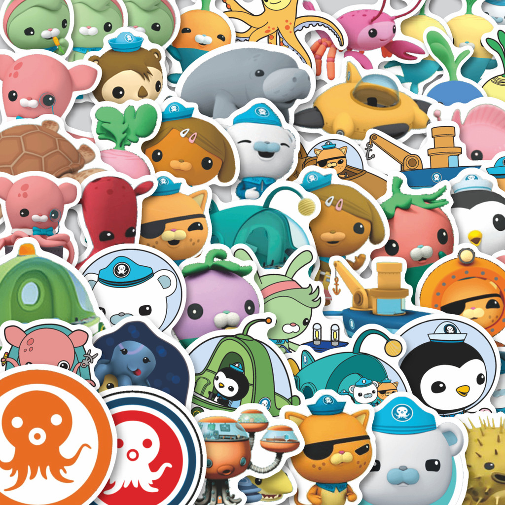 

Stiker Cutting Pack Stiker Kartun Octonauts Isi 100Pcs Series Aesthetic Lucu Keren Untuk Koper Bahan Vynil