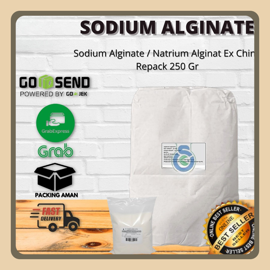

Sodium Alginate Food Grade / Sodium Alginat / Pengenyal Makanan 250 gr