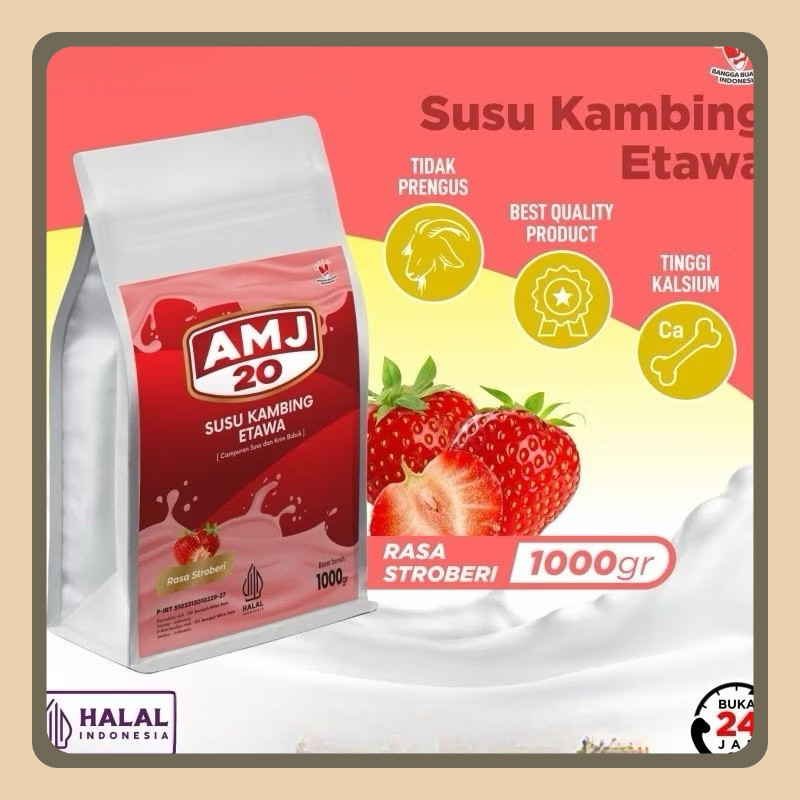

amj susu kambing etawa kemasan 1kg 100% asli