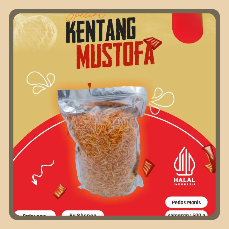 

Kentang Mustofa 500 Grm, Balado Melimpah, Halal