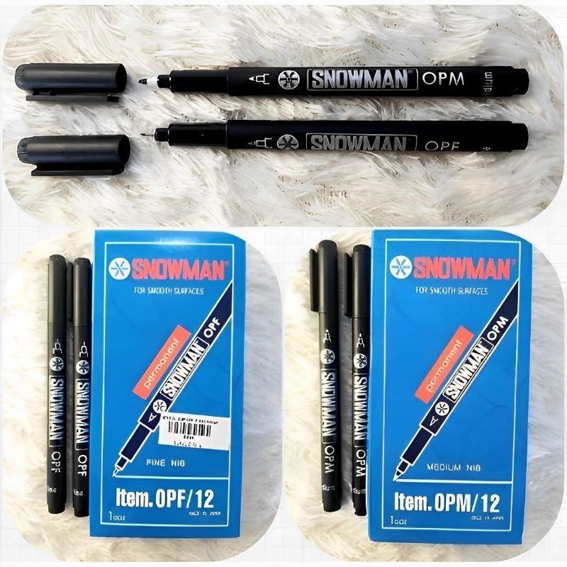 

SNOWMAN SPIDOL OHP OPF/OPM MARKER PERMANENT (1PAK/12PCS)