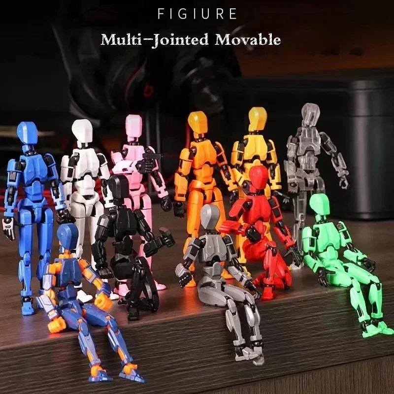 

13 joints movable action doll transforming robot 3D printed human model character assembly home furnishings