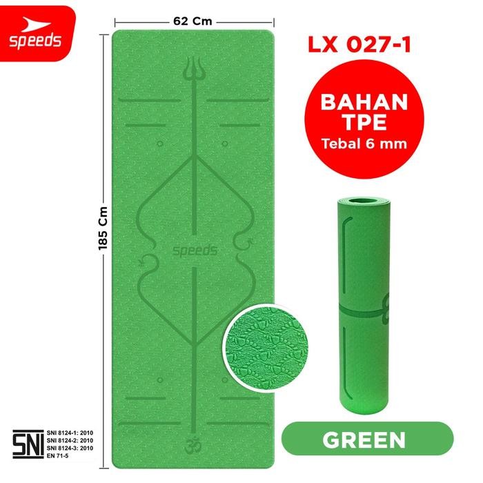 Matras Yoga Mat Karpet Spons Tikar Speeds 027-04 - 1HJ