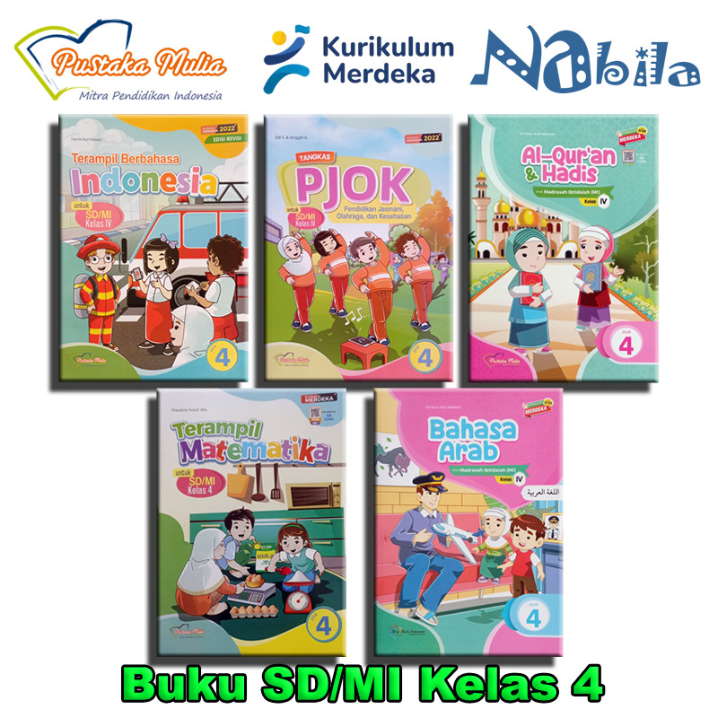Pustaka Mulia Buku Paket Kelas 4 SD/MI Kurikulum Merdeka
