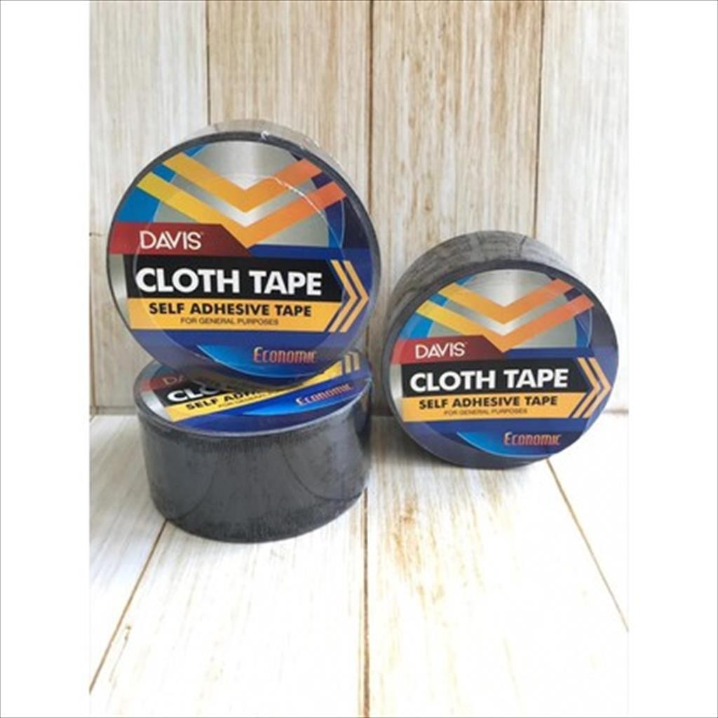 

[D] Cloth Tape Lakban Hitam Kain ECO DAVIS 2 Inch