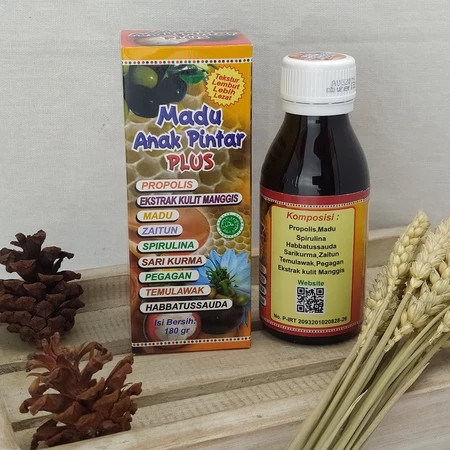 

Madu anak pintar plus | Madu anak | Madu Manggis | Madu Kurma | Madu Temulawak 180 GR ORIGINAL