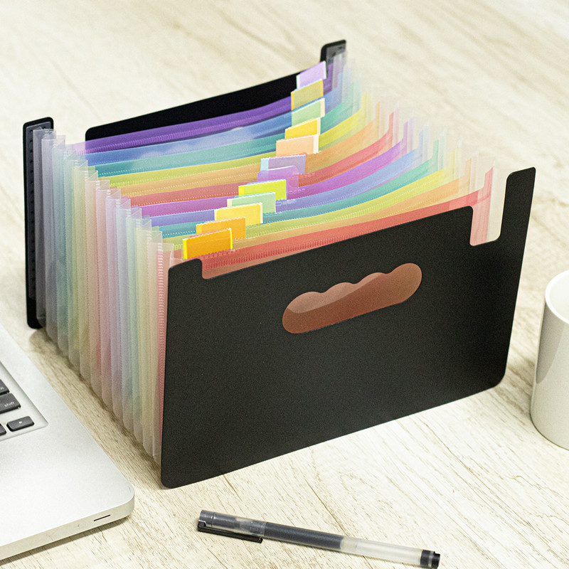 

A5 12 Grids Multi Layer Storage File Bag Document Organizer