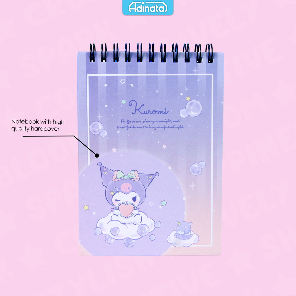 

Kuromi A6 Memo Spiral Notebook 2532-4314 - Adinata / Buku Catatan / Memo