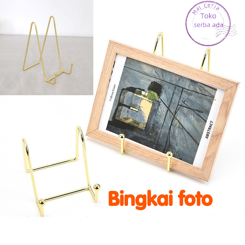 Stand Foto / Buku Stand Display / Stand Display Holder Piring / Piring Pajangan Aksesoris Berdiri