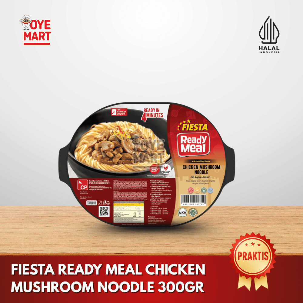 

FIESTA READY MEAL CHICKEN MUSHROOM NOODLE 300GR / MI AYAM JAMUR