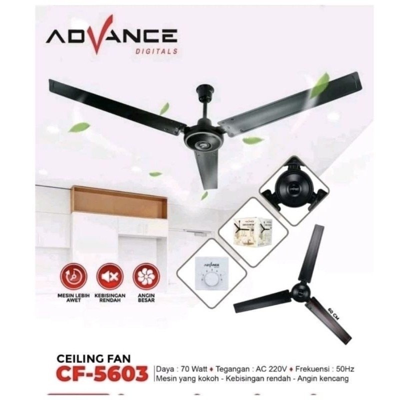 Kipas Angin Gantung advance CF-5603 / Ceiling Fan CF-5601 CF-5602 Advance Kipas Gantung Besi